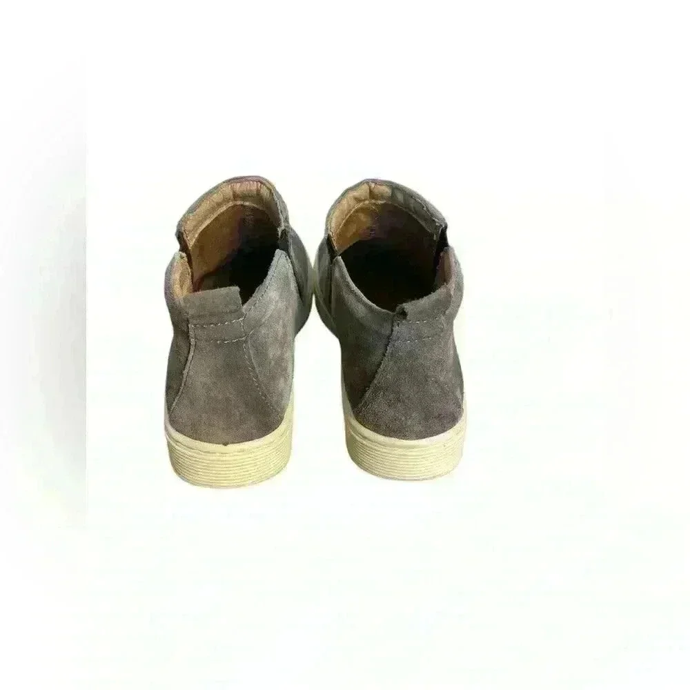 Sofft Britton II Hightop Leather Sneaker Gray Size 7M Smoke Suede Casual Comfort